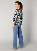 Ragin Print Blouse - Summer Blue/multi