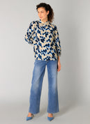 Ragin Print Blouse - Summer Blue/multi