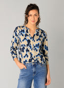 Raissa Print Blouse - Summer Blue/multi