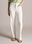 Izara Straight Trouser - Antique White