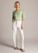 Izara Straight Trouser - Antique White