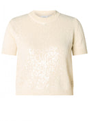 Iliya ShortSleeve Round Neck Jumper - Natural