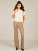 Iliya ShortSleeve Round Neck Jumper - Natural