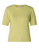 Iman Plain Round Neck T-Shirt - Linden