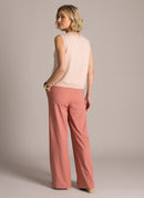 Kornelia Sleeveless Top - Rose Clay