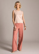 Kornelia Sleeveless Top - Rose Clay