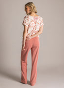 GieltjeEssential VNeck Print Blouse - Natural/multi