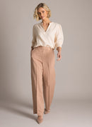Gilana Essential Straight Trouser - Baked Clay