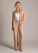 Gilana Essential Straight Trouser - Baked Clay