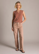 Karin Straight Jean - Baked Clay
