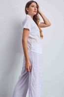 Button Up Pyjama - White