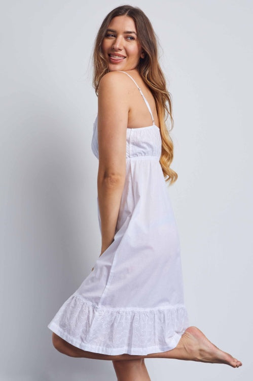 Chemise Nightdress - White