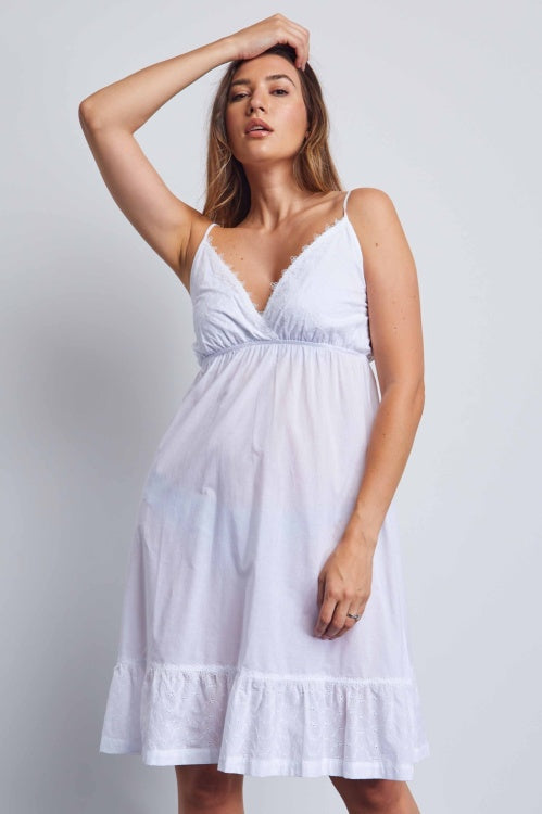 Chemise Nightdress - White