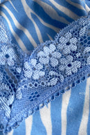 Sky Zebra Chemise - Blue