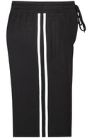 Pants with stripe - Black