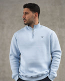 Zach 1/4 Zip Sweatshirt - Powder Blue