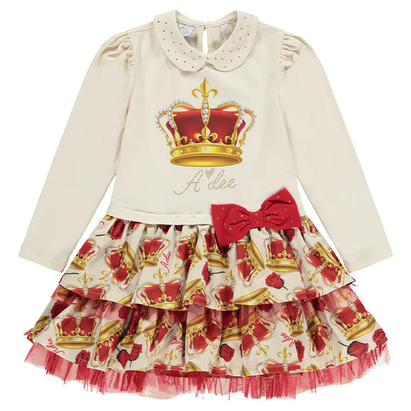 Clara Crown Frill Dress - Snow White