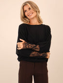 Blakely Lace Jumper - Black