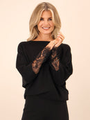 Blakely Lace Jumper - Black