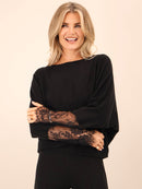 Blakely Lace Jumper - Black