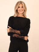 Blakely Lace Jumper - Black