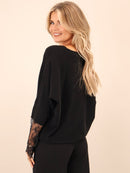 Blakely Lace Jumper - Black