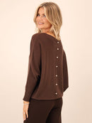 Elba Pearl Jumper - Chocolate
