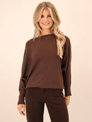 Elba Pearl Jumper - Chocolate