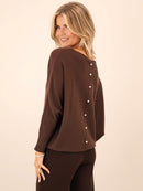 Elba Pearl Jumper - Chocolate