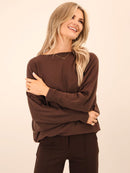 Elba Pearl Jumper - Chocolate