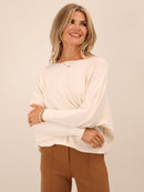 Elba Pearl Jumper - Cream