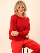 Elba Pearl Jumper - Red