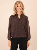 Bella Band Top - Brown