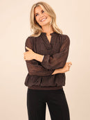 Bella Band Top - Brown