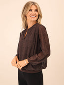 Bella Band Top - Brown