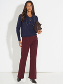 Yale Trouser - Burgundy