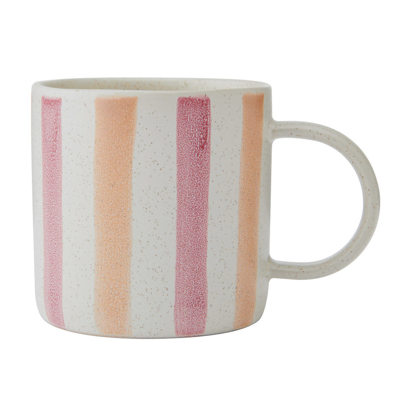Pink and Red Stripe Mug