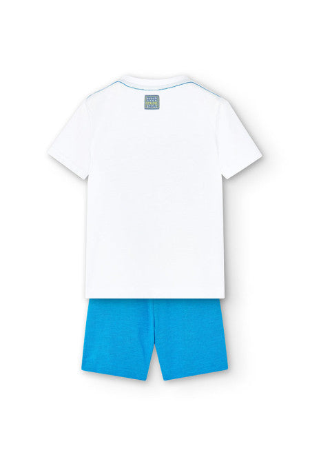 T-Shirt &amp; Shorts Set - White