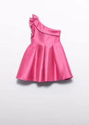 Asymmetric Dress - Bubblegum