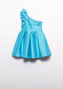 Asymmetric Dress - Turquoise