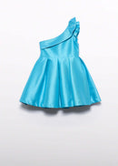 Asymmetric Dress - Turquoise