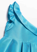 Asymmetric Dress - Turquoise
