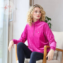 Amina Half Zip Sweatshirt - Magenta