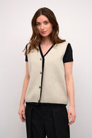 Tiffi Sleeveless Jumper - Ancient Scroll
