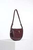Angelina Shoulder Saddle Bag - Cherry