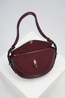 Angelina Shoulder Saddle Bag - Cherry