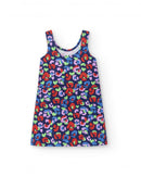 Rockin The Jungle Jersey Dress - Blue