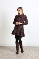 Annabelle Dress - Brown Dot
