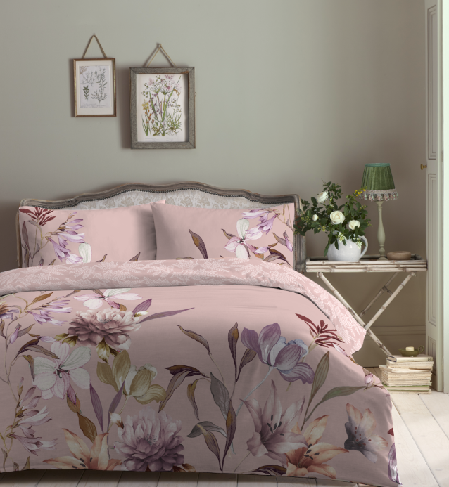 Arabella Duvet Cover Set - Blush
