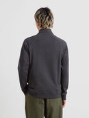 Arnold 1/4 Zip Sweatshirt - Washed Black Marl